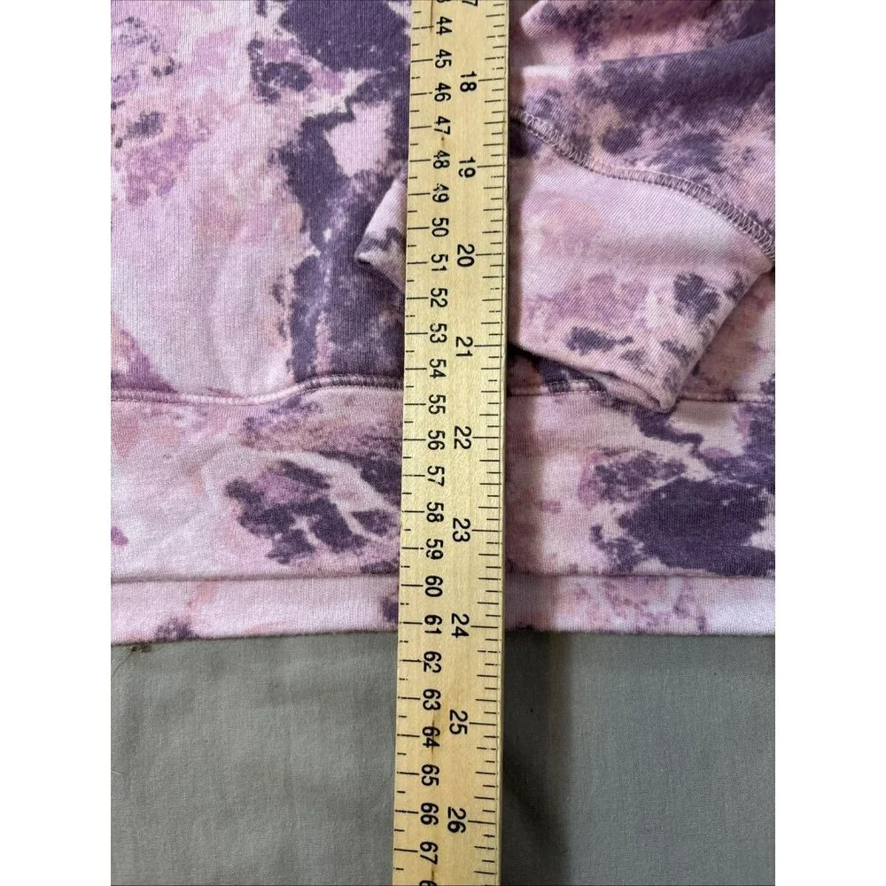 Athleta Girl in Your Element 2.0 Hoodie Moonstone Pink Purple White Dye XXL 16 - Picture 2 of 5